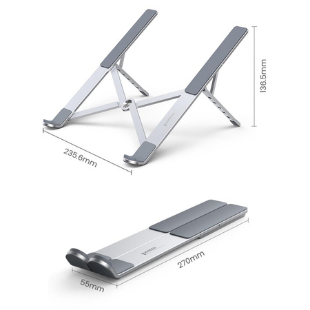 Ugreen foldable adjustable laptop stand silver (LP451)