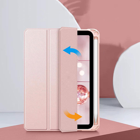 Etui SMART do iPad 10.9 2022 Gen. 10, iPad 11 2025 A16 Gen. 11 z klapką, różowe