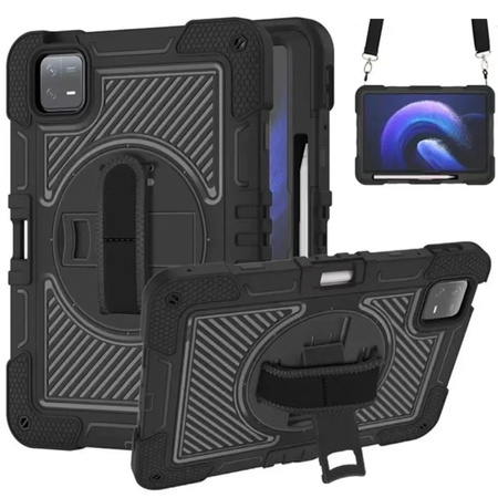 Puzdro Armor na Xiaomi Pad 7 Pad 7 Pro 11.2 pancierové / 7 Pro, čierne - ochranné so stojanom
