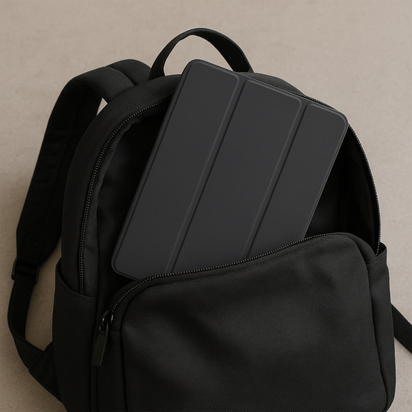 Etui Smart Case do Redmi Pad SE 8.7 2024, czarne - ochronne z podstawką, dostęp do portów i przycisków