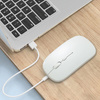 Bezdrôtová myš počítačová myš Bluetooth 2.4G optický senzor, ružová