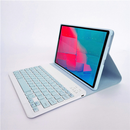 Etui do Lenovo Tab P12 TB-370, niebieskie - ochronne z podstawką, dostęp do portów i przycisków