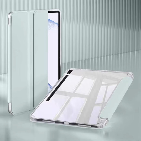 Puzdro Clear Pencil na Galaxy Tab S9 FE 10.9 SM / Galaxy Tab S9 FE 10.9 SM S10 / Samsung Galaxy Tab S9, zelené - ochranné