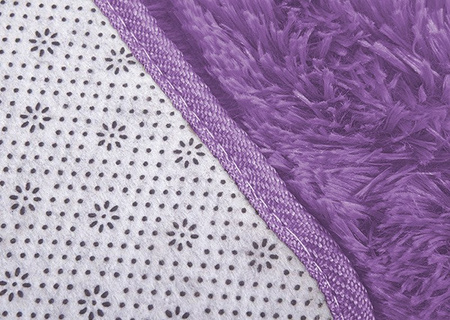 Shaggy Strado room carpet 200x200 PurpleFlower (Light purple)