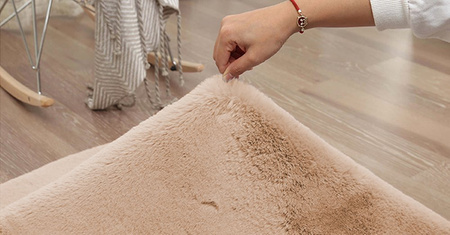 Rabbit Strado 140x140 round rug LightCamel (Beige)