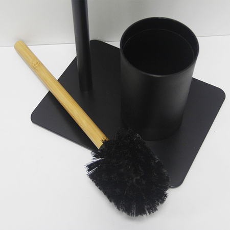 Metalowy stojak na papier toaletowy 3w1 Szczotka toaletowa wolnostojąca półka