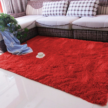 Dywan Shaggy 120x160 cm, jasny czerwony BloodyRed - miękki, puszysty do salonu i sypialni