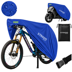 Pokrowiec na rower skuter motocykl wodoodporna plandeka 120x200x85 UV XXL niebieski
