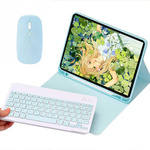 Etui z klawiaturą myszką do Apple iPad Air 4 / Apple iPad Air 11 Pro / iPad Air 10.9 2022 / Air 5, niebieskie - ochronne