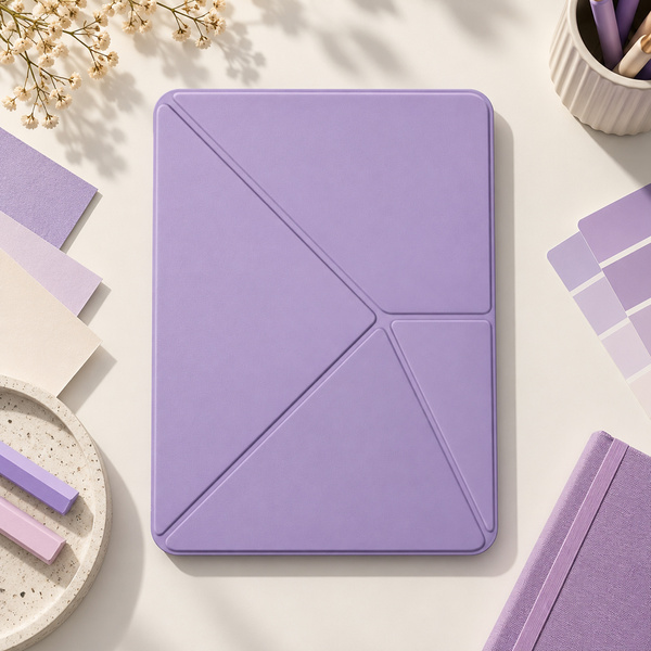 Etui Origami do Apple iPad Air 11 M4 M3 M2 2026/ 25/ 24 gen 8/7/6 z klapką - fioletowe