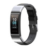 Pasek skórzany opaska do Huawei Band 3/4 PRO, czarny