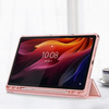 Puzdro s klapkou Clear na Lenovo Tab K11 Plus 11.45 / Lenovo K11 Plus, ružové - ochranné so stojanom
