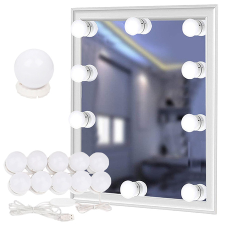 LED mirror lights, makeup set 10 pcs