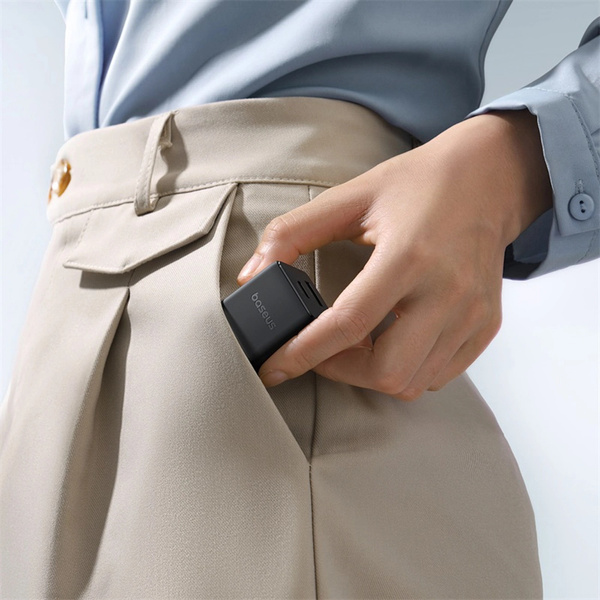 Nabíjačka sieťová Baseus Palm 30W USB-C USB-A, čierna