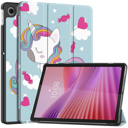 Puzdro grafické na Lenovo Tab 10.1 2025 s klapkou - ochranné so stojanom