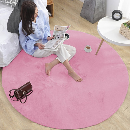 Rabbit Strado 80x80 round rug SakuraPink (Pink)