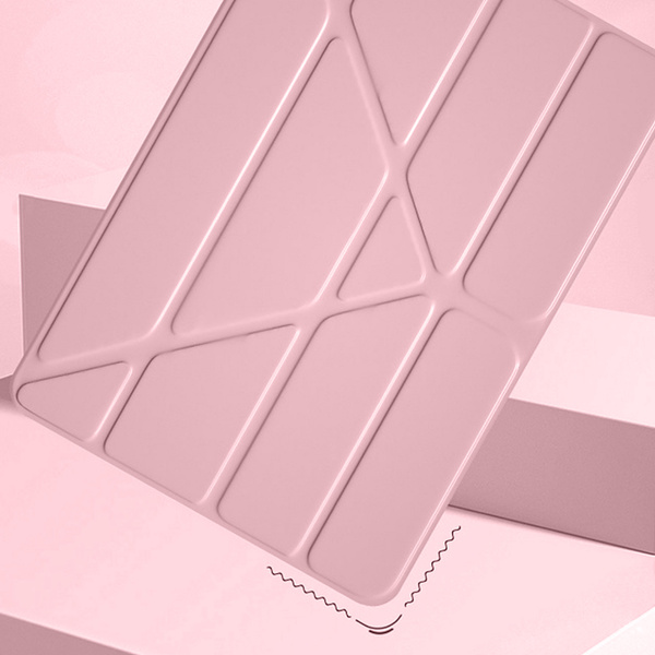 Etui Clear Trifold do Samsung Galaxy Tab S6 Lite 2022 / 24 10.4 - ochronne, różowe