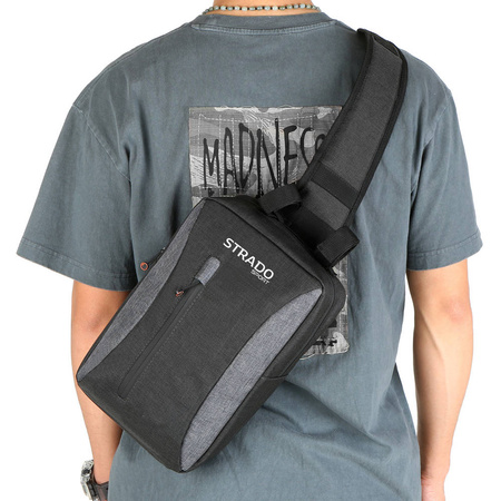 Duża torba na bagażnik 2w1 plecak na kierownicę rower hulajnoga 3L, czarna