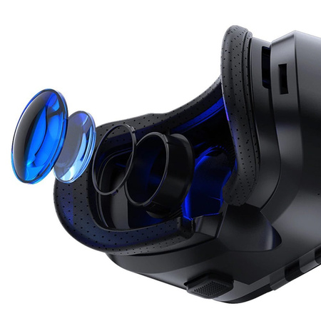 Zestaw Okulary 3D VR Shinecon G02ED + Gamepad - do smartfona na filmy, gry i VR