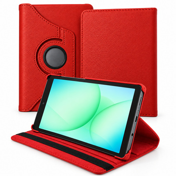 Etui obrotowe do Samsung Galaxy Tab A11 X135/ X133 A9 SM-X115/X110 - czerwone