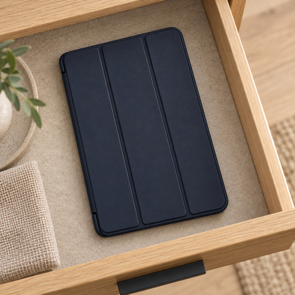 Etui Smart do Galaxy Tab A11 X135/X133 A9 SM-X115/SM-X110 z klapką - granatowe