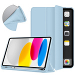 Puzdro Smart na iPad 10.9 2022 Gen. 10, modré - ochranné so stojanom, prístup k portom a tlačidlám