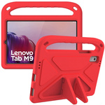 Etui z uchwytem FunColor do Lenovo Tab M9 9 2023 TB310, czerwone - ochronne z podstawką