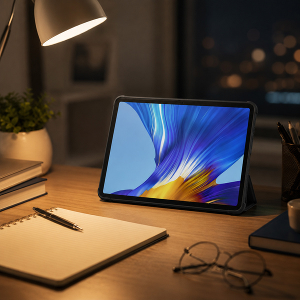 Etui z klapką do Huawei MediaPad M5 Lite 10 ochronne z podstawką - czarne