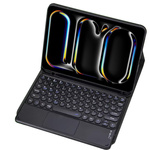 Bluetooth touchpad keyboard case for iPad Pro 11 Gen5 (Black)
