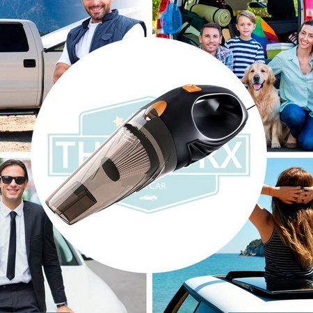 Vysávač automobilový ručný na auta 120w HEPA nástavce kábel taška - prenosný, do auta