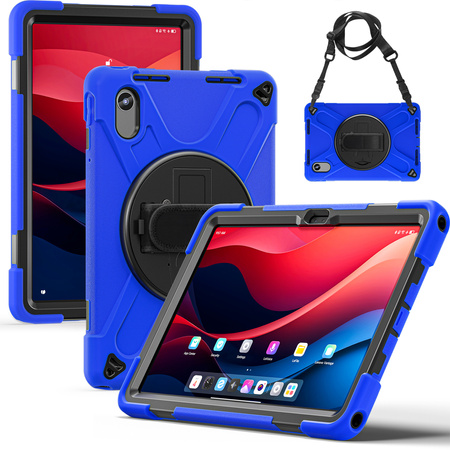 Armored case with strap for Lenovo Tab M11 TB330FU 10.95" (Navy blue)