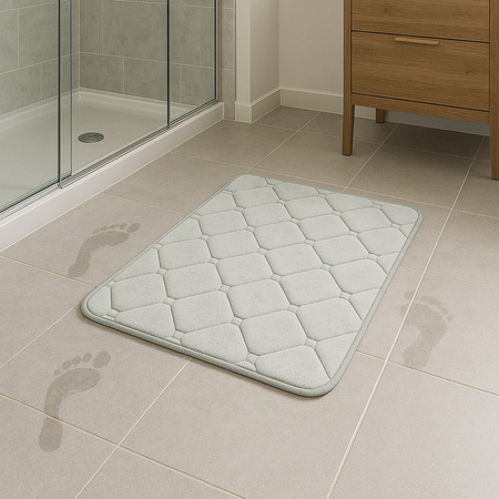 Strado ABM2 Grey super-absorbent bathroom mat quick-drying floor protection