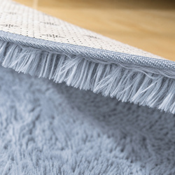 Shaggy Strado SilverFur rug 160x220 cm light gray - soft plush carpet for living room and youth room
