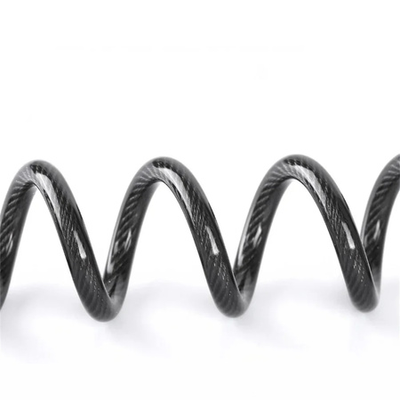 Zapięcie rowerowe blokada do roweru łańcuch linka na kod szyfr 130cm, czarne