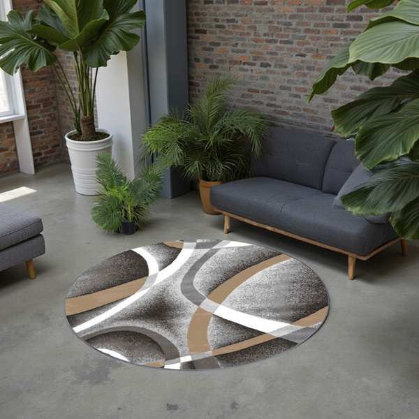  Dywan okrągły Novo 80x80 cm, Melodia - pluszowy, miękki do salonu i sypialni