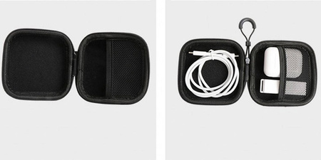 Universal hard case for headphones square (Gray)