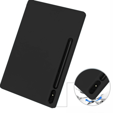 Puzdro Smart Case obal na Galaxy Tab S10+ S10 Plus 12.4 X820, čierne - ochranné so stojanom