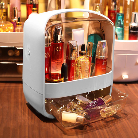 Compact casket organizer NELA for jewelry and cosmetics practical container with compartments