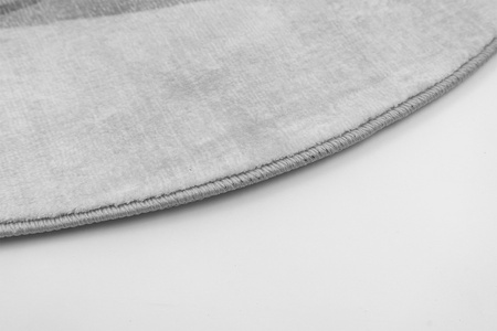 Round carpet NOVO Strado modern delicate gray pattern for living room Grey Echo 120x120 cm