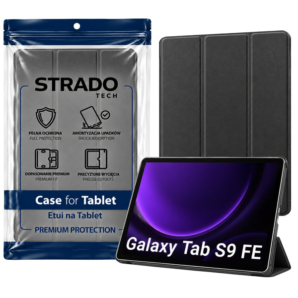 Puzdro Smart na Samsung Galaxy Tab S9 / S10 FE 10.9 SM / Galaxy Tab S9 FE 10.9 2023 / S10 FE 2025, čierne - ochranné