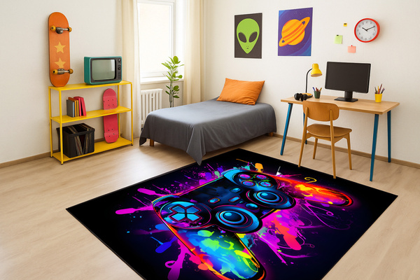 3D Strado ColorPad gaming carpet 140x200 cm modern design for gamer's room