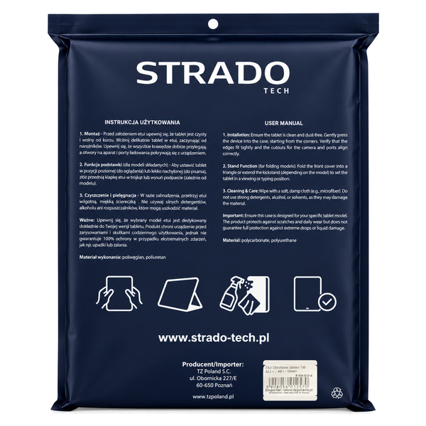 Etui obrotowe do Galaxy Tab A11+ 2025 X236/X235/X230 A9+ SM-X216/X215/X210 - zielone