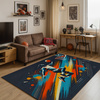 Koberec herný 3D BasketBall 140x200 cm - moderný 3D vzor do izby hráča