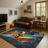 Dywan gamingowy 3D BasketBall 120x170 cm - nowoczesny wzór 3D do pokoju gracza