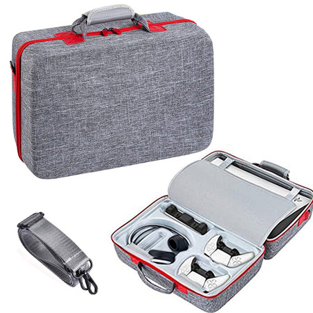 Waterproof travel case bag for Playstation 5 (Gray)