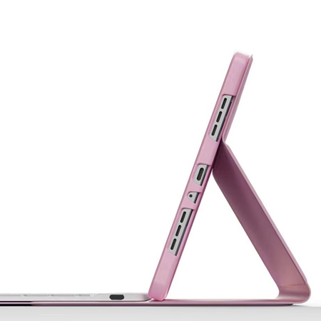 Etui pokrowiec z klawiaturą touchpad do iPad Pro 13 2024 M4 7 GEN., różowe