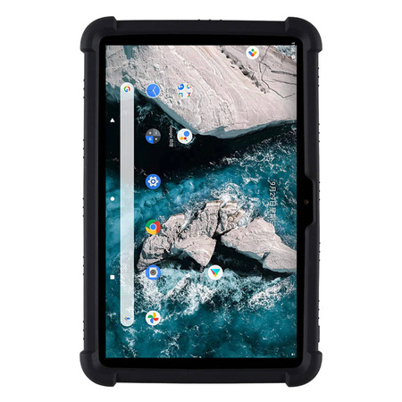 Puzdro Pancierové Armor na Nokia T20 10.4, čierne - ochranné so stojanom, prístup k portom a tlačidlám
