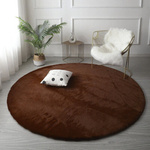 Rabbit Strado 100x100 round rug Carmel (Brown)
