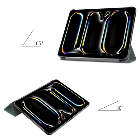 Puzdro Smart Case obal na iPad Pro 11 Gen 5 A2836 A2837 A3006 / Gen. 5 A2836, zelené - ochranné