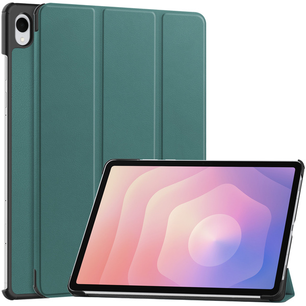 Puzdro Smart na Samsung Galaxy Tab S11 11 SM SMX736 s klapkou, zelené - ochranné so stojanom